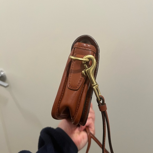 Vintage coach brown leather crossbody - Picture 7 of 8